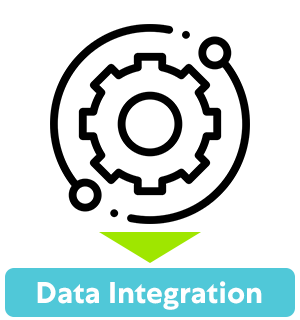 Icon of a gear within a circle that reads Data Integration underneath